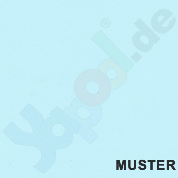 Muster Pool PVC-Folie 0,8 mm hellblau