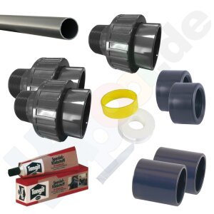 Connection kit 63 mm for Sand Filter System PROFI TOP -...