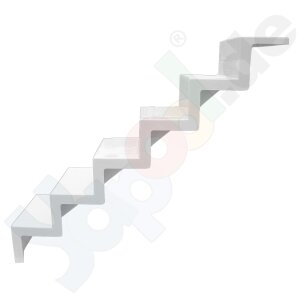 ReKu Universal Pool Ladder for later installation 5 steps, 0,6 m white