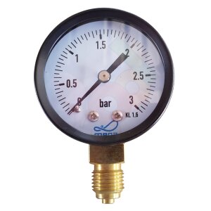 Manometer für Filteranlagen Anzeigenbereich 0 - 3 bar