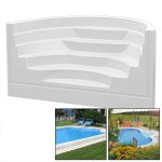 Dom Composit Pool Stairs Roman Stairs Transat 5 steps, 3,0 m white