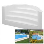 Dom Composit Pooltreppe Römische Treppe Classic 4 stufig, 2,5 m weiss