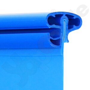 Premium Pool Paket B Achtformbecken PROFI FAMILY 5,4 x 3,5 x 1,5 m Folie 0,8 mm blau