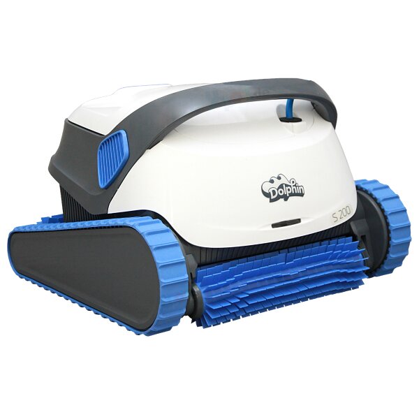 Dolphin S200 Pool Robot  with Active Brush and Filter Basket, for floor+wall