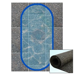 Set Yapool Protect 60 Liner Protection Mat for Oval Pool...
