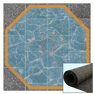 Set Yapool Protect 60 Liner Protection Mat Octagonal Pool...