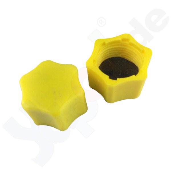 Cap yellow G 3/8 with flat seal for Picco/Magic/ Aqua-Plus+Master/Eco Touch