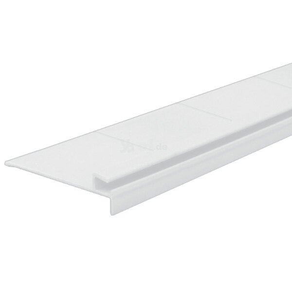 PVC hook-in rail flexible colour white 1 rm for Pool liner inner cover with wedged seam