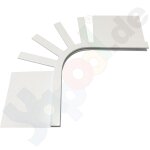 PVC corner profile  90° colour white for inner cover without corners