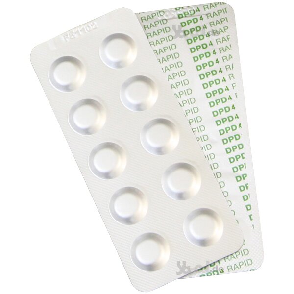 Aktiv-Sauerstoff Testtabletten DPD No Rapid-Tabletten für Schütteltester 4 