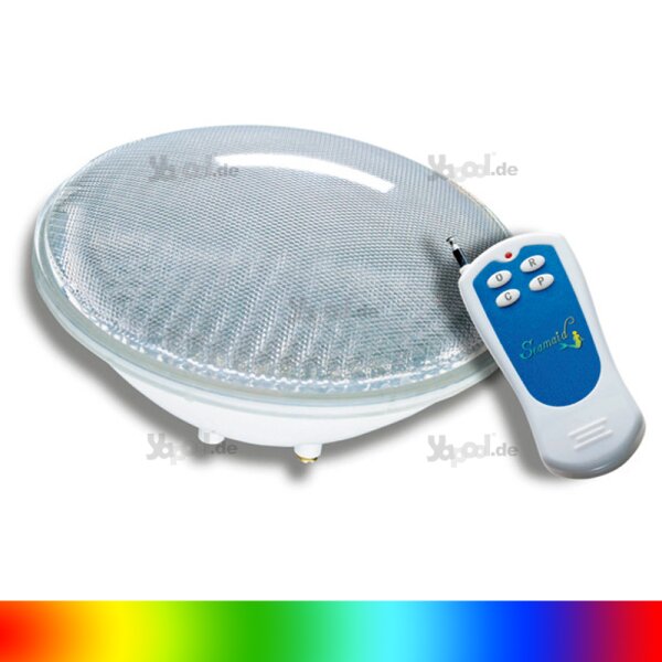 Seamaid LED Pool Scheinwerfer Umrüstset PAR56 RGB 510 LM 18,8 W mit Fernbedienung