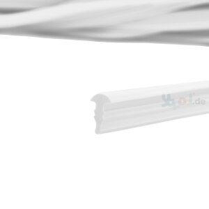 PVC - Profiled Rail white Roll 50 lfm.