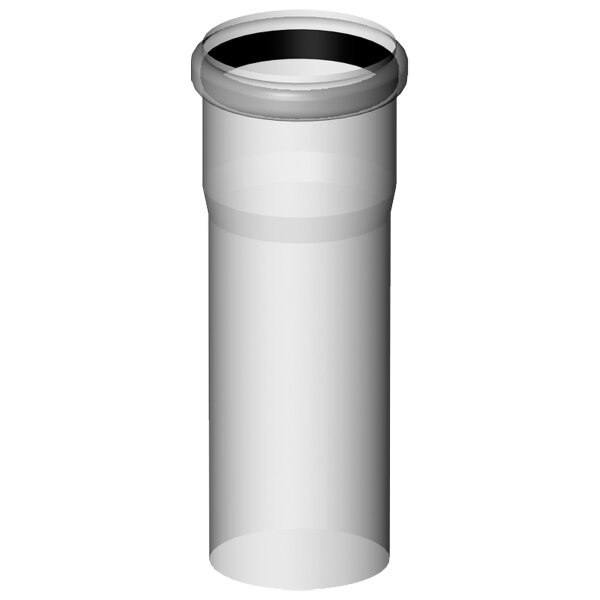 Almeva Abgassystem Abgasrohr 500 mm DN 80 Kunststoff PPH einwandig
