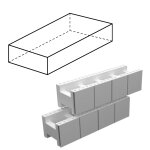 Yapool Stone PS40 Steinsatz für Rechteckbecken Rechteckpool 4,5 x 3,0 x 1,2 m (Modul 1)