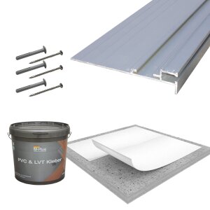 Fleece Lining 300 g/m² with  Aluminium Profiled Rail for Square Pool 5,0 x 3,0 x 1,2 m (Module 2)