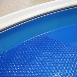 Blue Bubble Solarfolie Luftpolsterfolie 400µ für Rechteckb. 3,5x7,0m Fertig-Zuschnitt