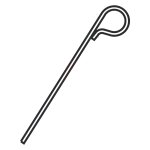 Walter P-Stainless Steel Lawn Pin ø 6 mm for Safety Winter Cover Walu Winter