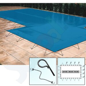 Walter Walu Winter Sand Safety Winter Cover 3,7 x 5,2 m square blue