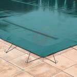 Walter Walu Winter Sand Safety Winter Cover 3,7 x 6,7 m square almond green