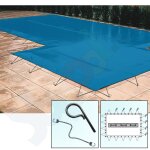 Walter Walu Winter Sand Safety Winter Cover 3,7 x 7,7 m square blue