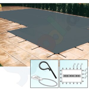 Walter Walu Winter Fix Safety Winter Cover 4,2 x 7,7 m square anthracite grey