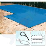 Walter Walu Winter Fix Safety Winter Cover 5,2 x 11,2 m square blue