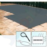 Walter Walu Winter Fix Safety Winter Cover 5,7 x 10,7 m square anthracite grey