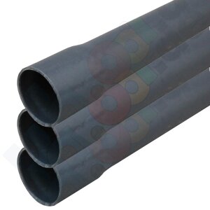 Paket PVC Rohr Ø 20 x 1,3 mm Bund 3 x 5m (15m), grau