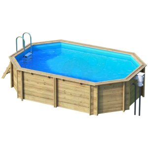Paket Holzpool Holzschwimmbecken Tropic Octo+ 510...