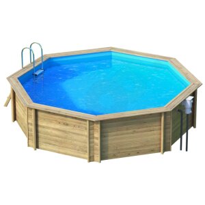 Set wooden pool Weva Octo 530 4,70 x 1,33 m octagonal pool
