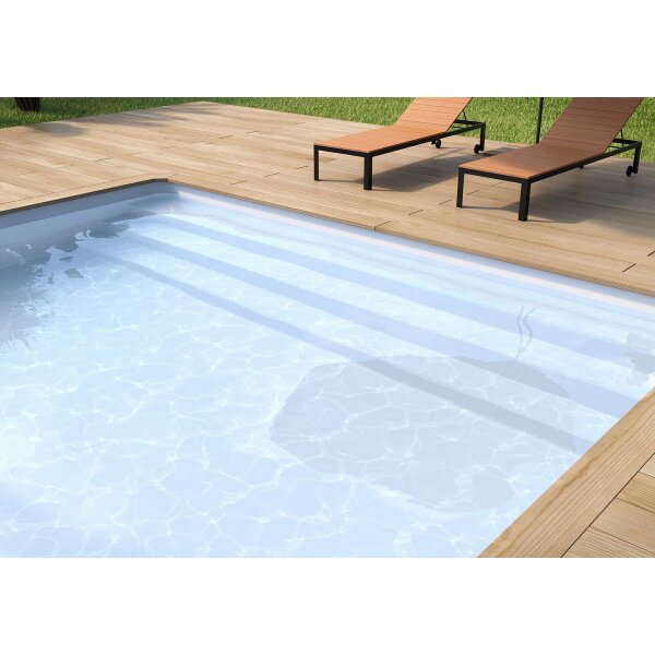 Liner for Square Pool 5,0 x 3,0 x 1,2 m 0,75 mm with wedged seam white