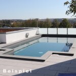 BWT Pool Folie Innenhülle B-Liner Rechteckbecken 8,0 x 4,0 x 1,5 m 0,8 mm Keilbiese P3 grau